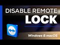 Disable Remote Computer Lock on Teamviewer - Windows &amp; macOS