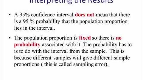 Confidence Intervals for Population Proportion Part 3