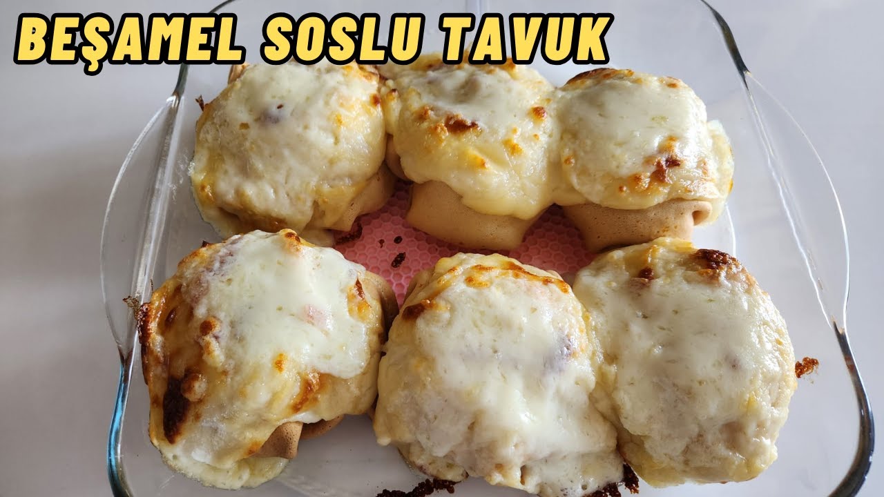 TAVUK MU DEDİNİZ ✅ KREPLİ BEŞAMEL SOSLU TAVUK ???? HER BÜTÇEYE UYGUN ✌️ ANA YEMEK TARİFİ #tavuk #krep