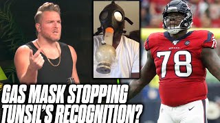 Laremy Tunsil Says Gas Mask Bong Video Stops Him From Getting Recognition | Pat McAfee Reacts