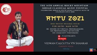 Cfaa Presents Calcutta Vn Shankar At Rmtu 2021