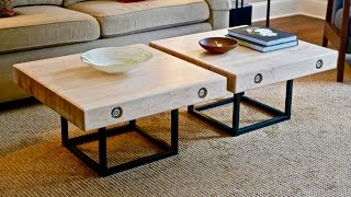 https://craftedworkshop.com/modern-maple-steel-coffee-table-part-1-build/ In this part 1 of this woodworking project, I