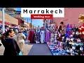Marrakech 4K Walking Tour ASMR Real Street Life 