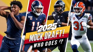 2025 NFL Mock Draft: Shedeur Sanders #1 🔥 | Top Picks, Trades & Bold Predictions!