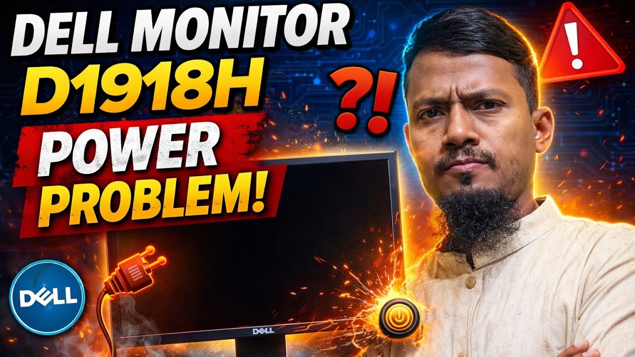 How To Fix A Dell Monitor D1918H Power | ডেল মনিটর মেরামত | Created by Afjal Hossain