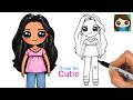 How to Draw a Cute Girl with Long Hair ???? Draw So Cutie