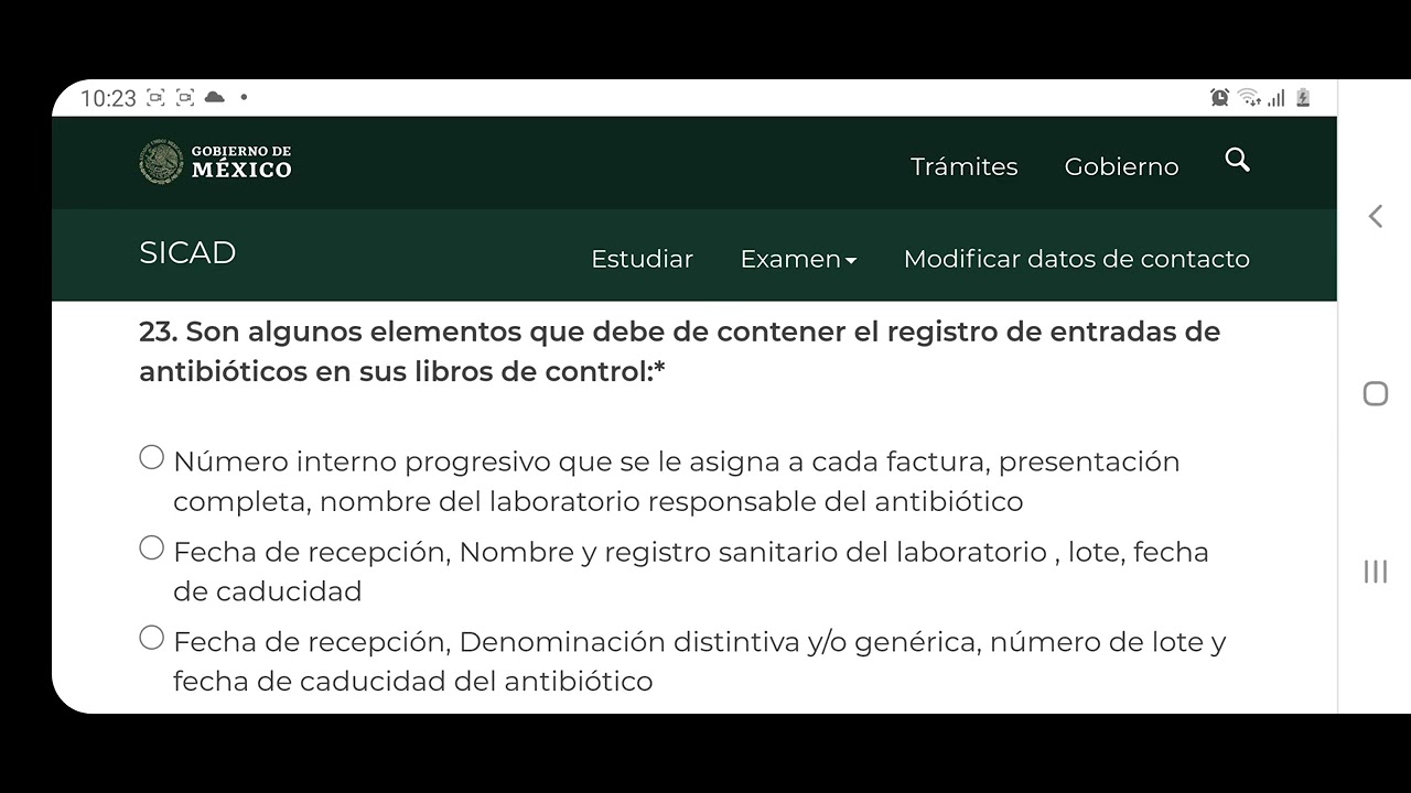 SICAD COFEPRIS, preguntas actualizadas 2023, aprueba tu examen a la