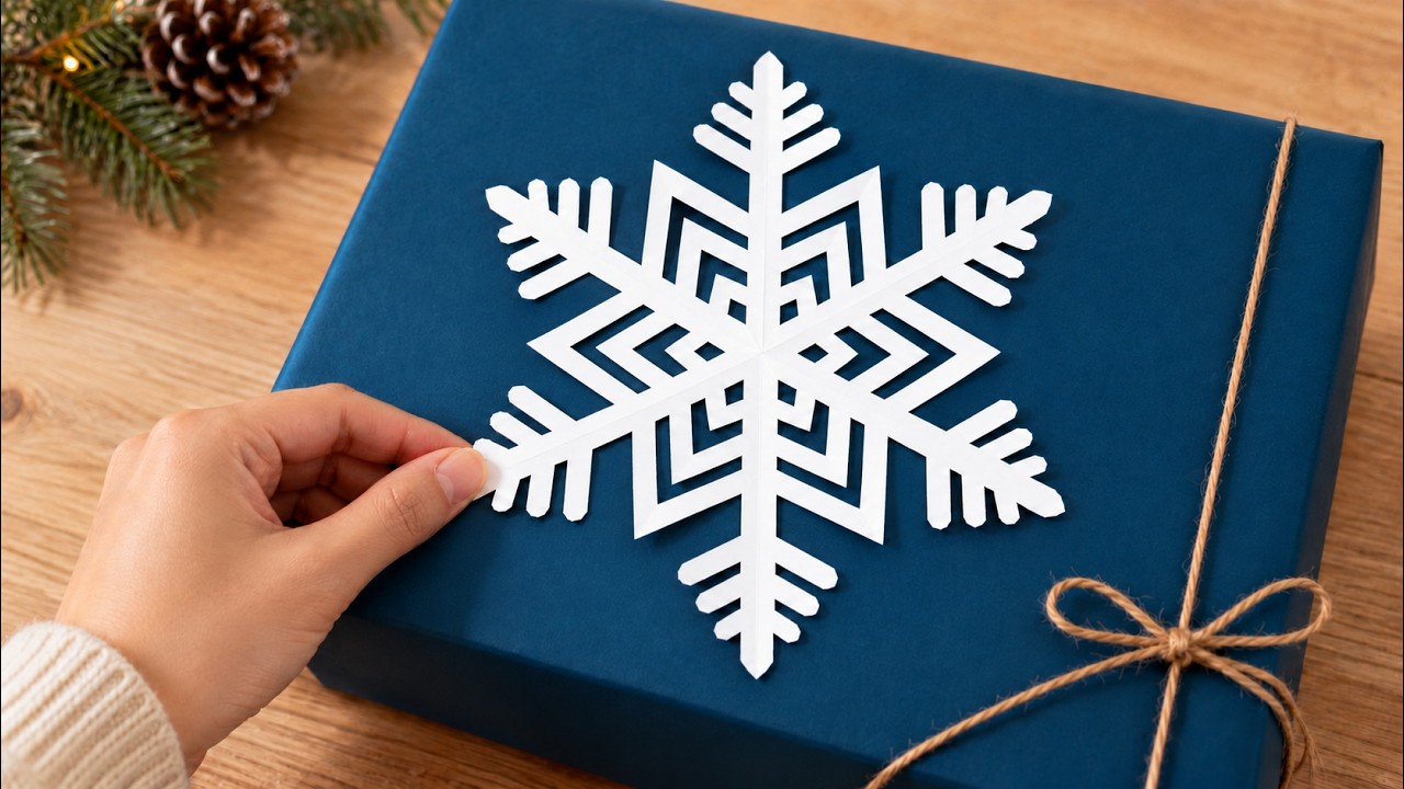 How to Make Paper Snowflakes ️ | Easy DIY Christmas Decorations | Gift ...