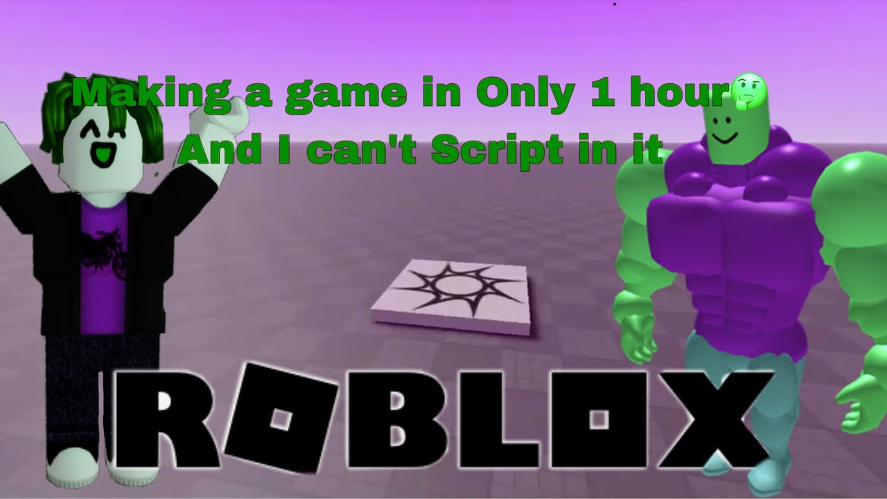 making a game in only 1 hour and i cant script Challenge! Roblox studio ...