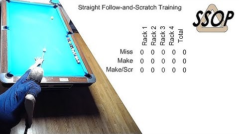 Straight Stroke Training Drill for Pool