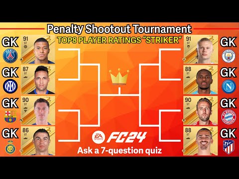 видео: OVR TOP 8 STRIKER becomes goalkeeper! Penalty Shootout Tournament! Ronald, Haaland, Mbappe, Kane…