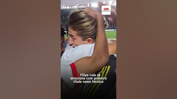 Filipe Luís se emociona ao conquistar o primeiro título como treinador, pelo Flamengo sub-17