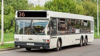 Брест. 24.05.2024, поездка на автобусе МАЗ 107 маршрут 36 ц.г.б.-катин бор