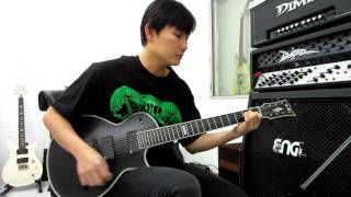 กีตาร์ไฟฟ้า 7 สาย ESP E-II Eclipse 7 Black Satin 7 String Guitar