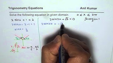 Solve Trigonometric Equations for different argumant and domain - EDEXCEL - GCSE - SAT