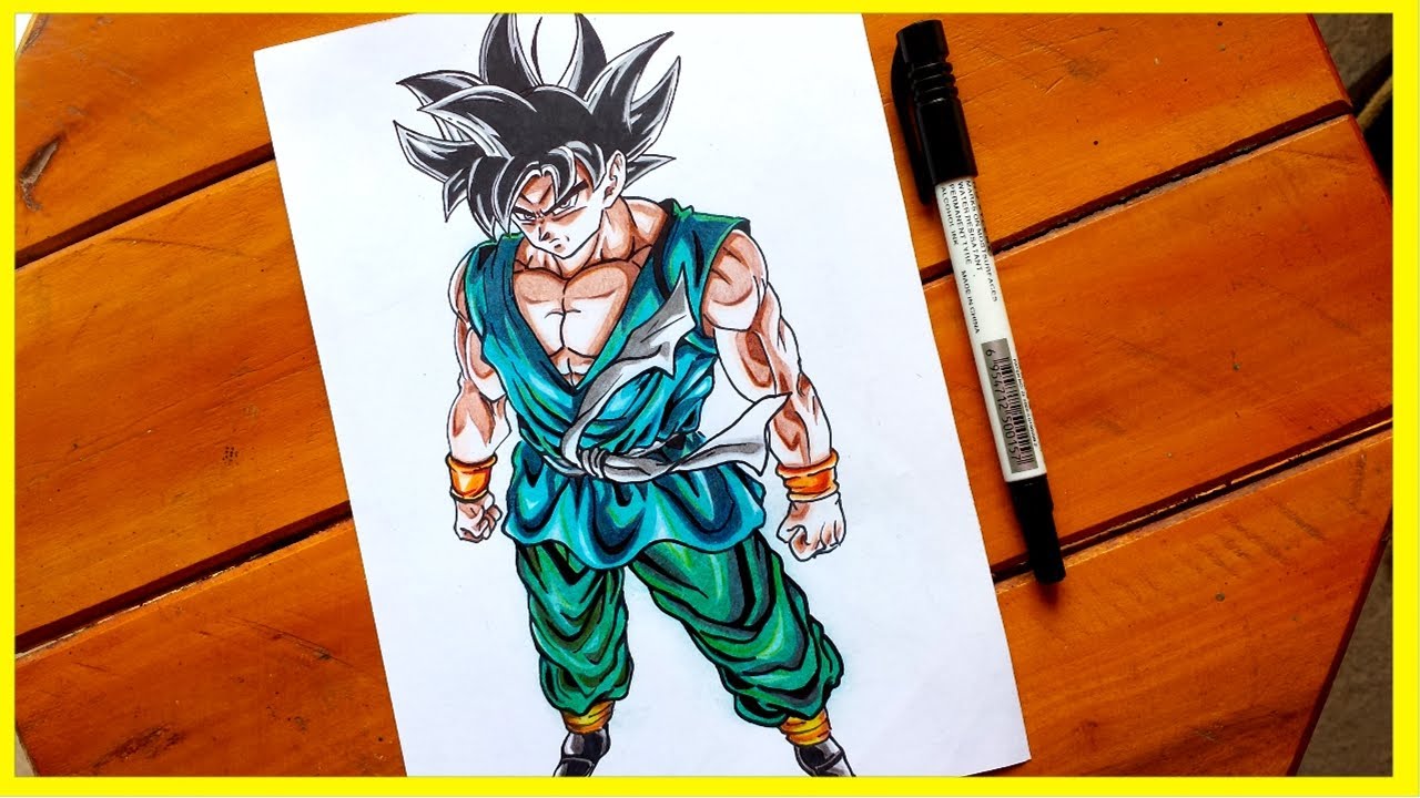 COMO desenhar o GOKU instinto SUPERIOR perfeito 🔥🔥 