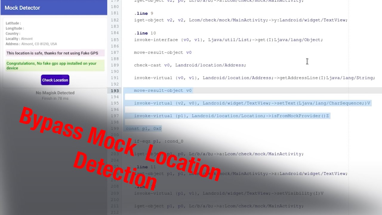 Bypassing Mock Location: Professional Smali Code Editing on Android ...