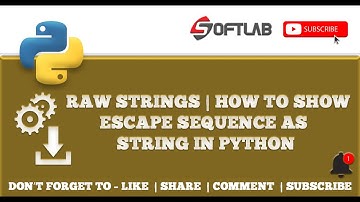 #24 Raw Strings | How to Show Escape Sequence as String in Python - Python Tutorial for Beginners