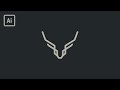 Create a minimalist Deer Logo in Adobe Illustrator Easy Logo Design Tutorial
