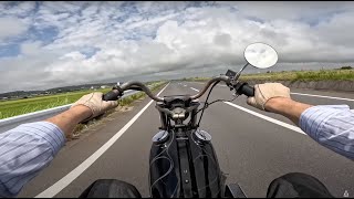 作業用[走行動画]字幕なし、バイクで海を見に行くだけの動画[shovel head] Just riding my bike to see the ocean from early morning