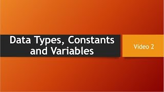 2 | Learn Coding in C++ | Data Types, Constants and Variables