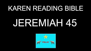 Reading KAREN Bible Jeremiah 45