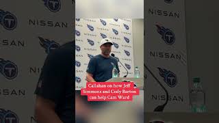 #Titans QB Cam Ward has been getting alot of advice from the vets on defense. #tennesseetitans #nfl