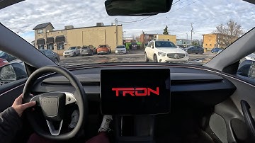 Tesla FSD 14.2 & TRON Mode