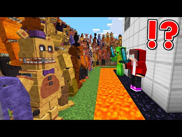 1000 FNAF vs The Most Secure House - Minecraft class=