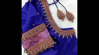 heavy work |aari blouse designs