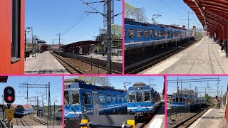 Exploring Åkersberga narrow-gauge train station: Trains, Platforms, and More!