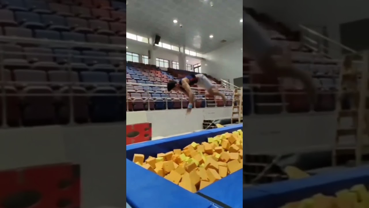 Gymnastic pit hall ||Practice 🥴 ||By JACKYSAGAR ||