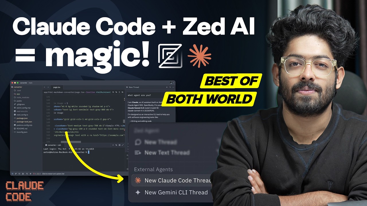Claude Code + Zed Editor: Next-Level AI Coding Workflow Revealed!
