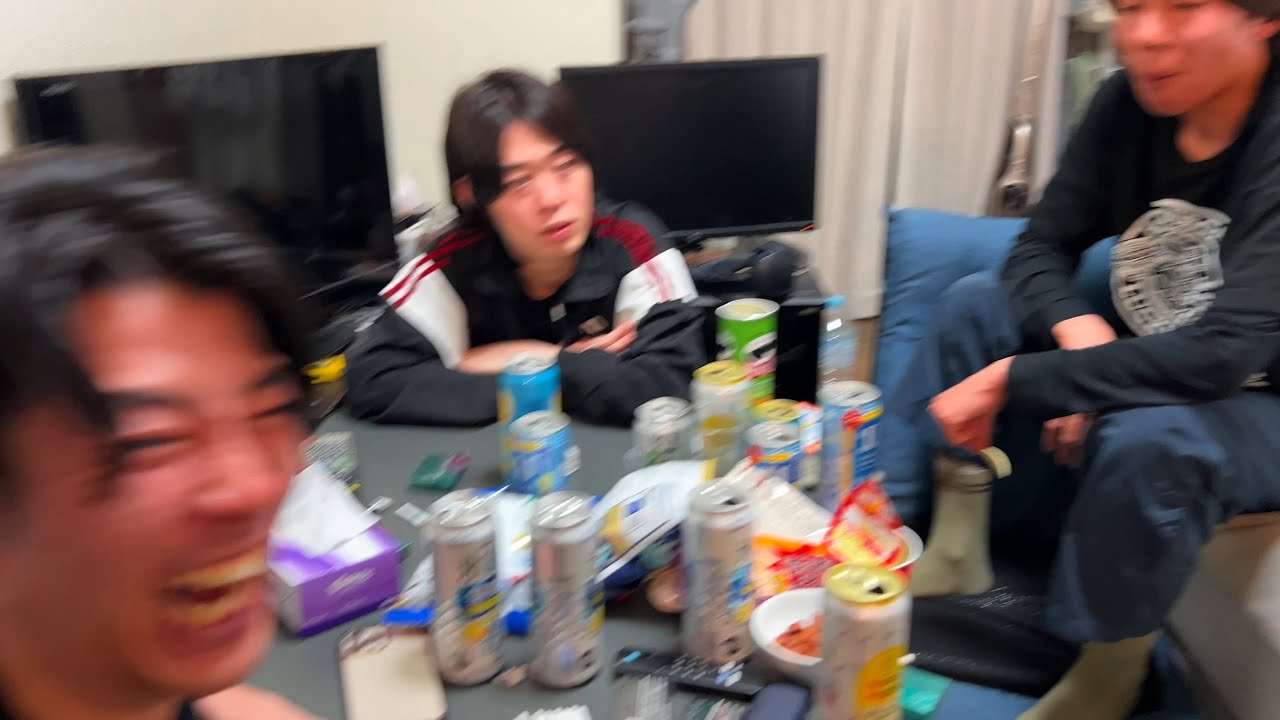 男５人で酒を飲みまくりました