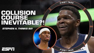 Stephen A. says a Thunder-Timberwolves collision course is inevitable! | First Take