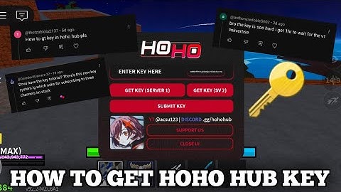 HOW TO GET HOHO HUB KEY 🔑 *Full English*