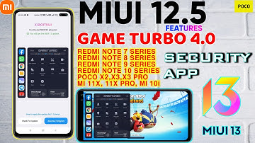 OFFICIAL INDIA NEW MIUI 12.5 STABLE SECURITY APP UPDATE WITH NEW GAME TURBO 4.0 & TOOLBOX FIRST LOOK