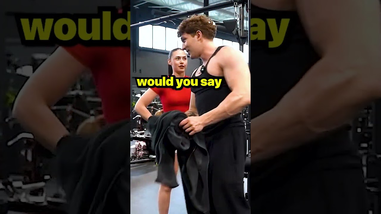 Rizzing a baddie at the gym!