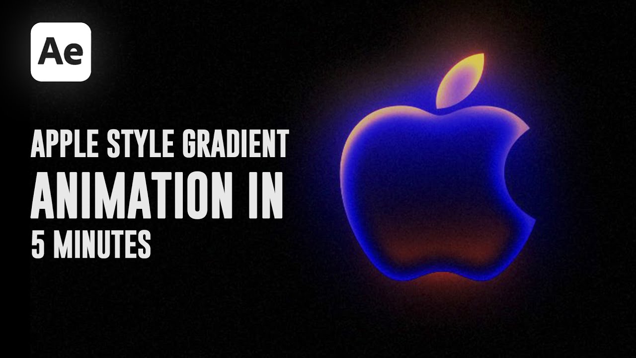 Apple Style Gradient Animation in After Effects | only in 5 minutes ...