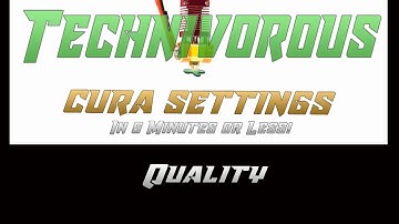 Cura Settings in 5 Minutes or Less! 1.0 - Quality