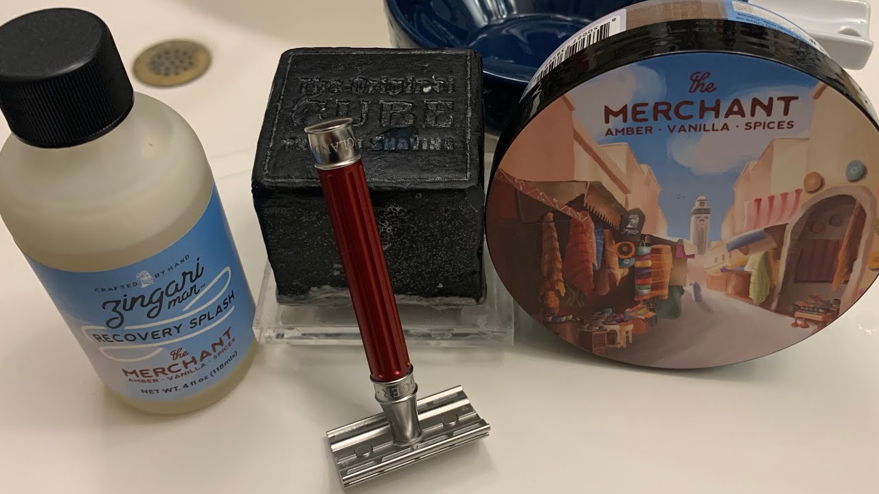 Zingari Man “The Merchant” shave soap and splash review YouTube