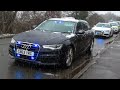 EPIC UNMARKED AUDIS!! - Trauma Doctors, Police Cars & Fire Engines Responding in SNOW!