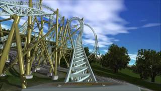 Double Colossus (No Limits 2 20-inversion coaster)