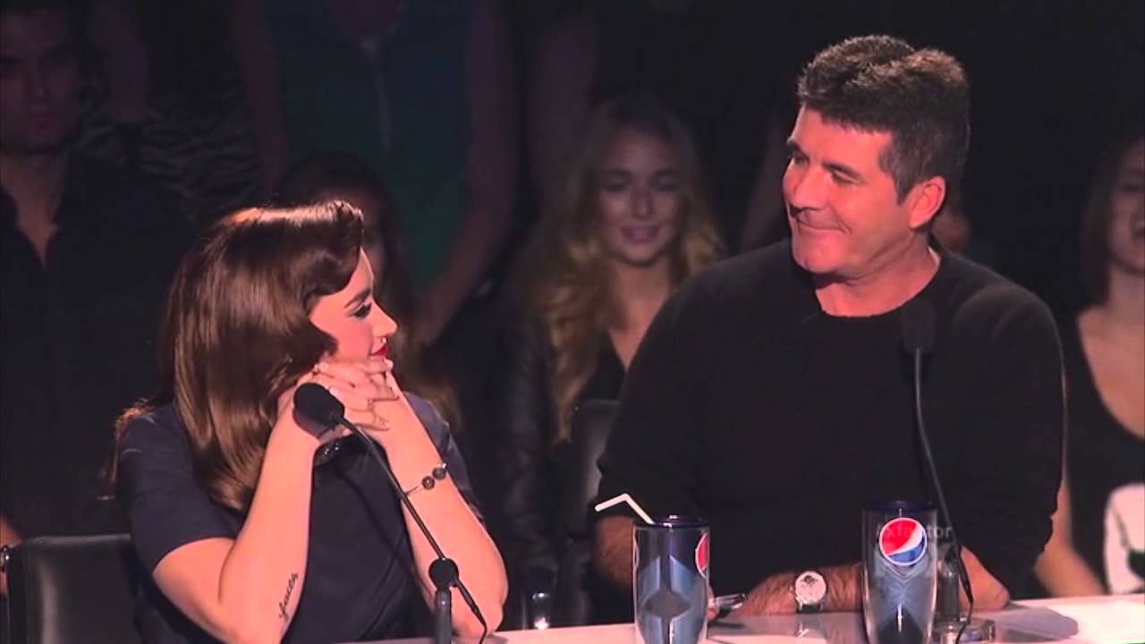 ⁣Demi Lovato and Simon Cowell 14 - The X Factor US