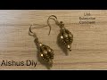 Beaded lantern/ ball earrings( Bead Weaving)