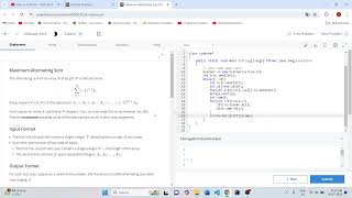 Maximum Alternating Sum | Codechef