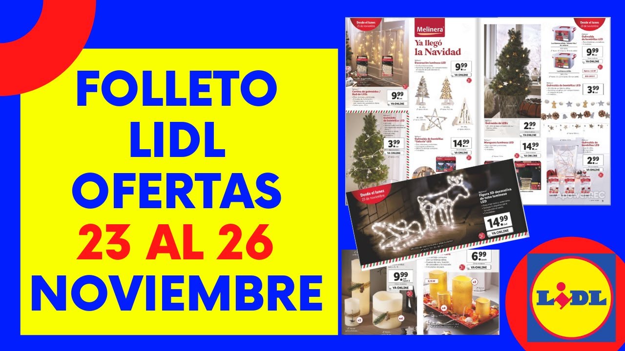 👉Folleto LIDL OFERTAS de esta [BLACK WEEK y NAVIDAD] Catalogo 23 - NOVIEMBRE 2020 España -