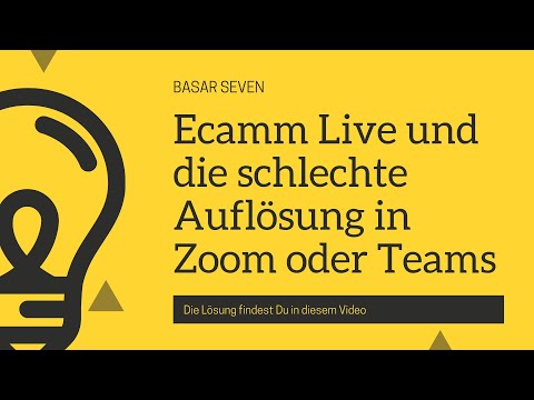 Ecamm Live und das Problem mit der Auflösung in Microsoft Teams und Zoom