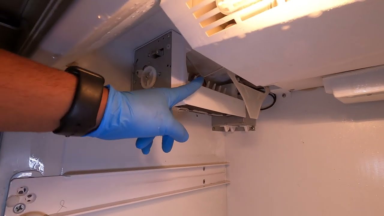 Sub-Zero Refrigerator Repair - Model 550 - Ice Maker Test Mode and Water Valve Replacement.