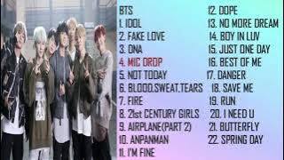 Full Album BEST SONGS PLAYLIST  OF BTS 2013 2018